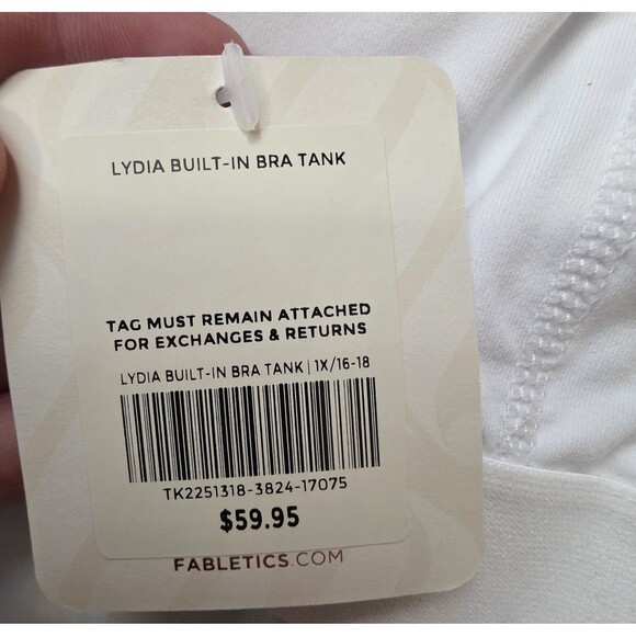 NWT Fabletics Athletic Set Size 1X Multicolor Cropped Leggings Top Power Hold - Picture 12 of 16